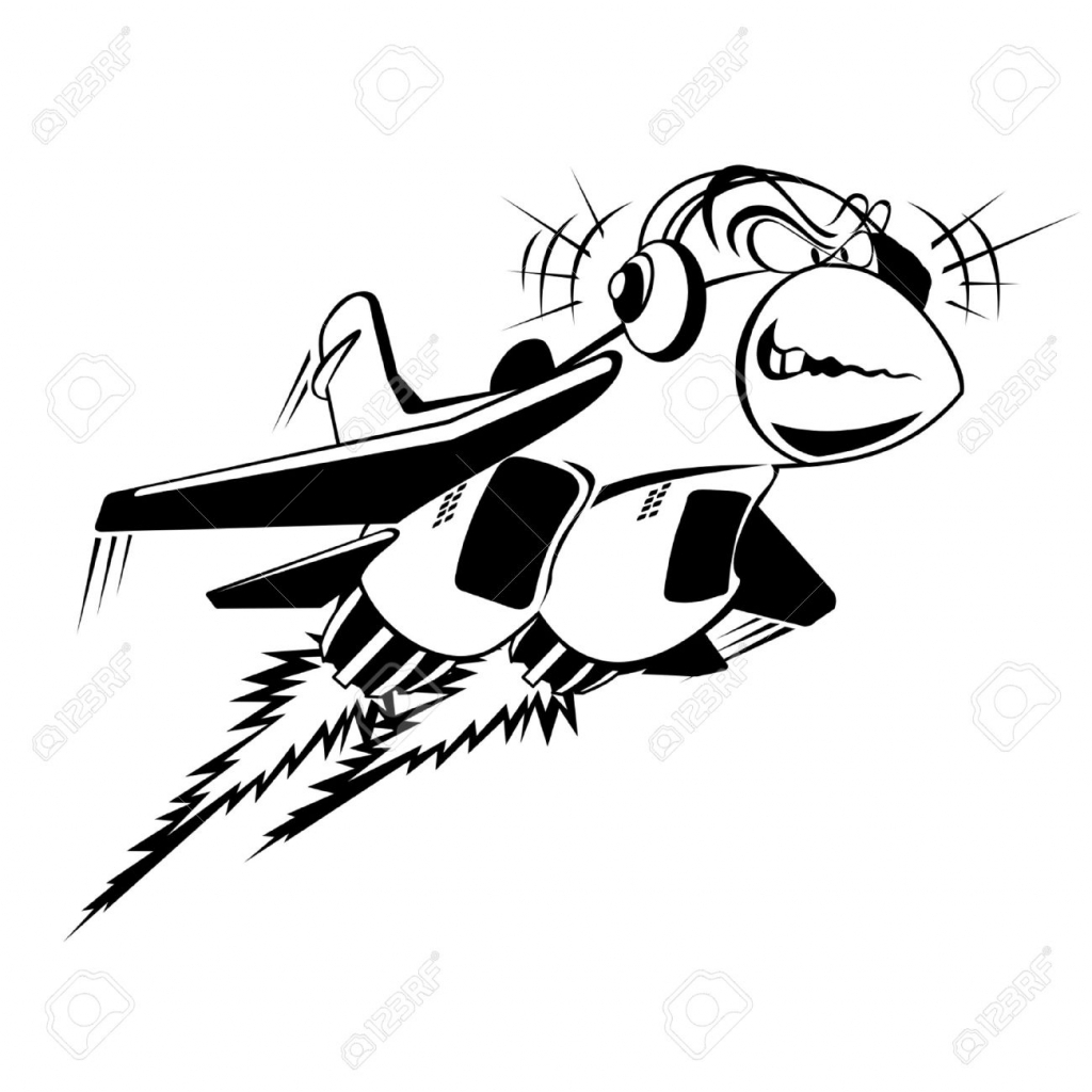 1024x1024 Drawn Jet Army Jet