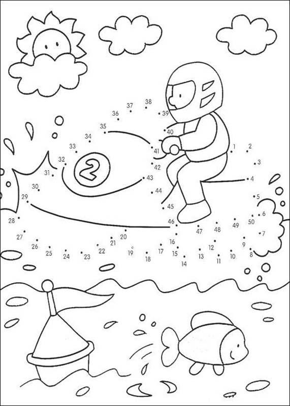 571x800 Boy On The Jet Ski Game Coloring Pages
