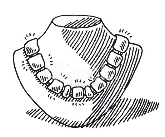 528x440 Necklace Jewelry Drawing Stock Vector