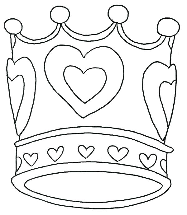 600x691 Great Coloring Pages Of Crowns Image Crown Page Jewels Free