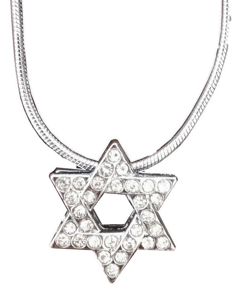 777x1000 Crystal Jewish Star Slide Necklace