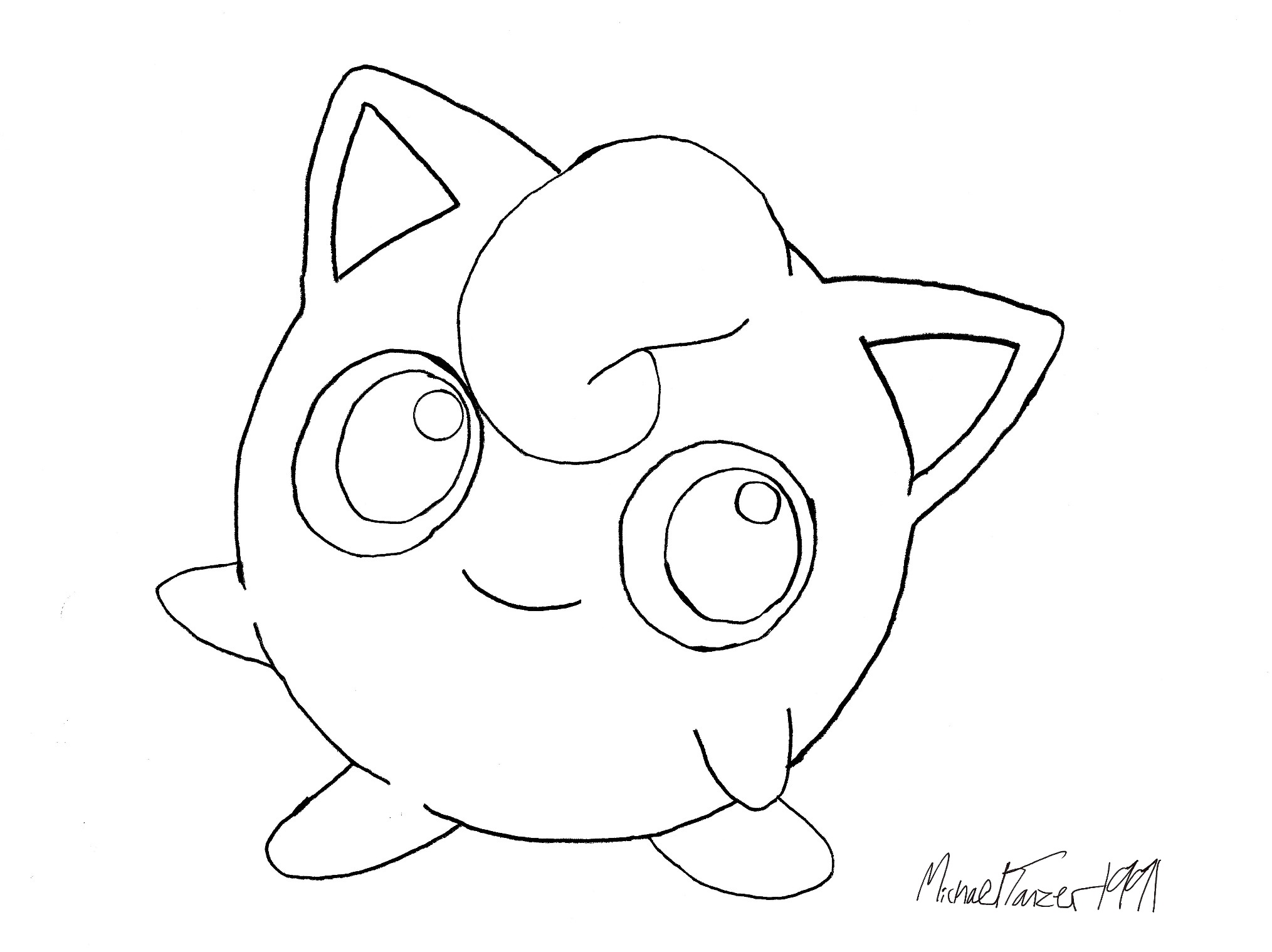 Jigglypuff Drawing at GetDrawings | Free download