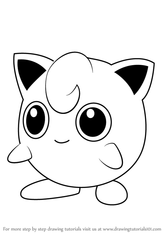 566x800 Learn How To Draw Jigglypuff From Pokemon Go (Pokemon Go) Step By
