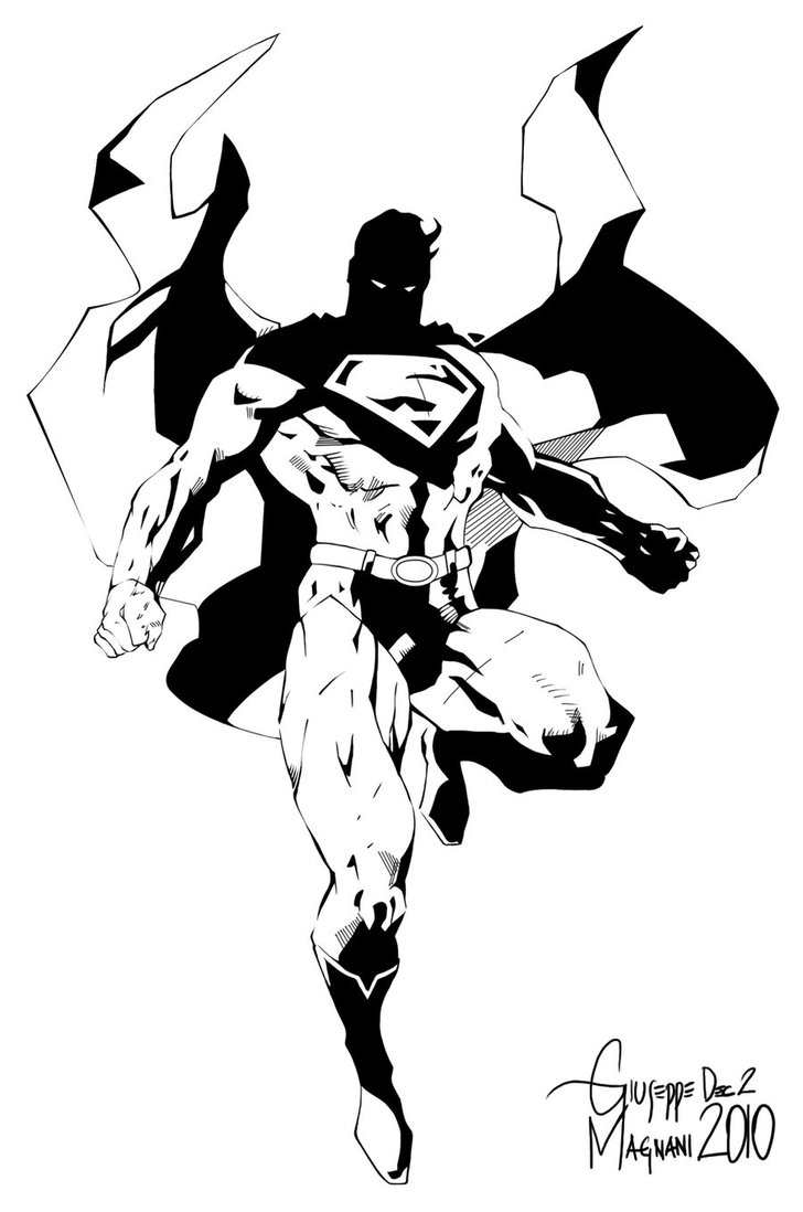 728x1098 Jim Lee's Superman. Inks By Bongiuovi