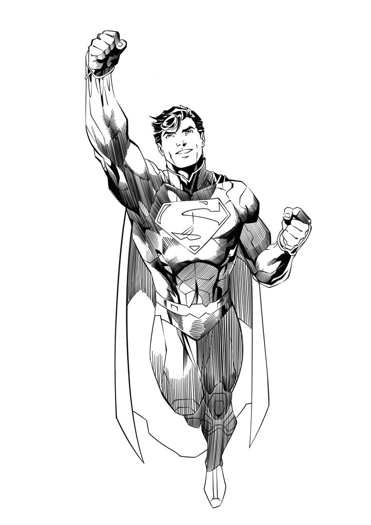 752x1063 Jim Lee Superman Ink Practice By Jasonbrock