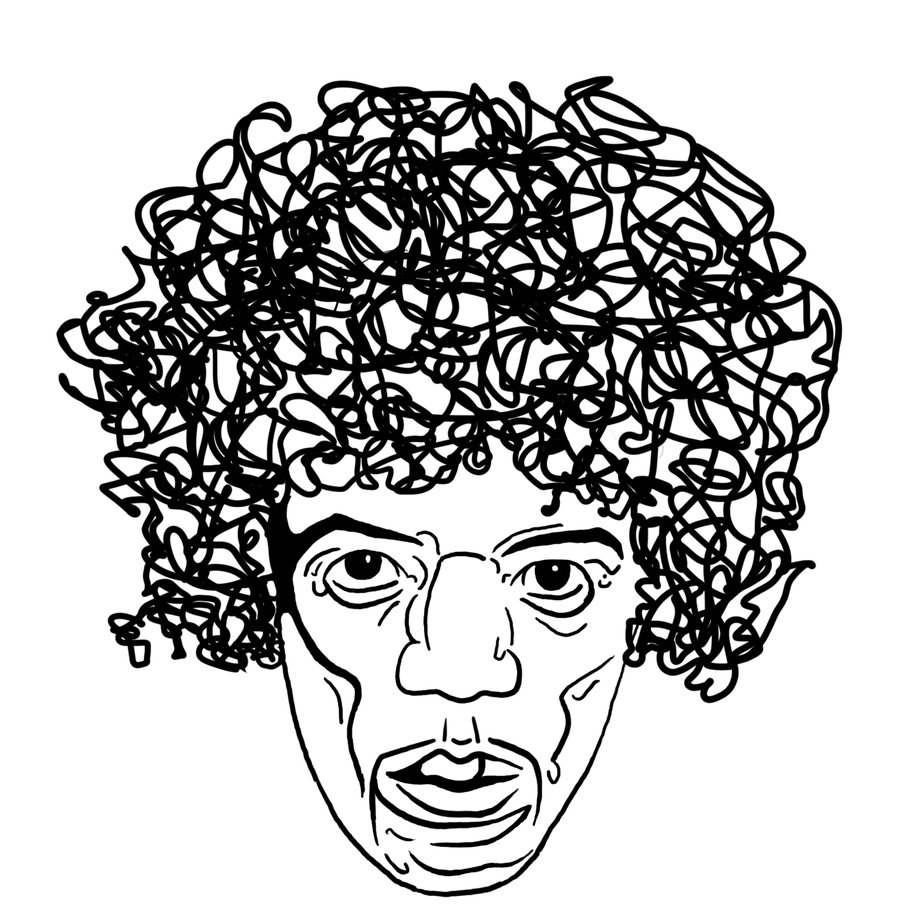 Jimi Hendrix Drawing at GetDrawings | Free download