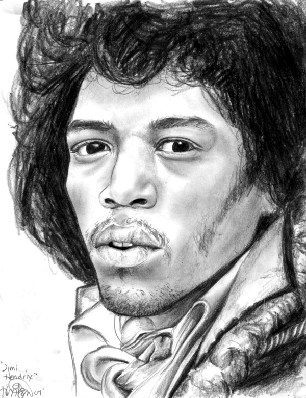 Jimi Hendrix Drawing at GetDrawings | Free download