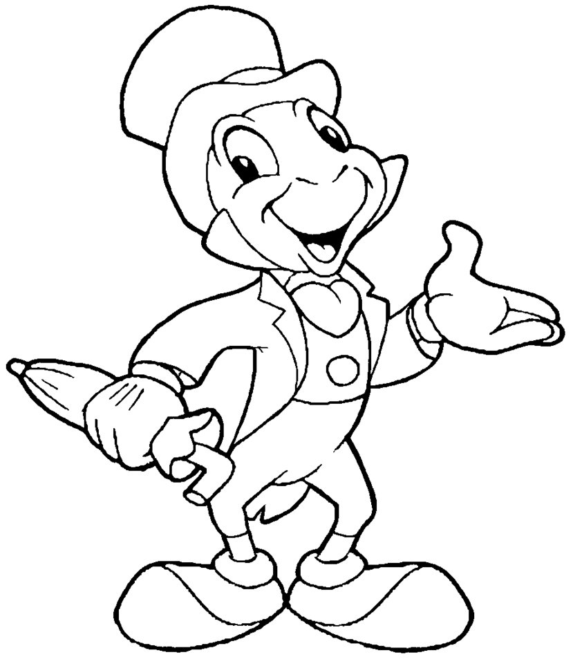 829x963 Jiminy Cricket Drawing