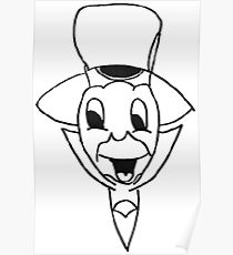 210x230 Jiminy Cricket Drawing Posters Redbubble