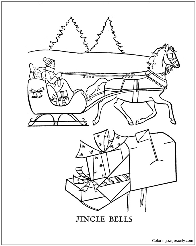 683x859 Jingle Bells Coloring Page