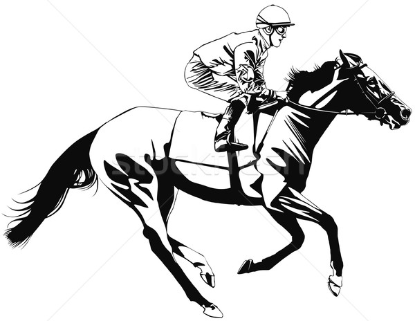 Jockey Drawing