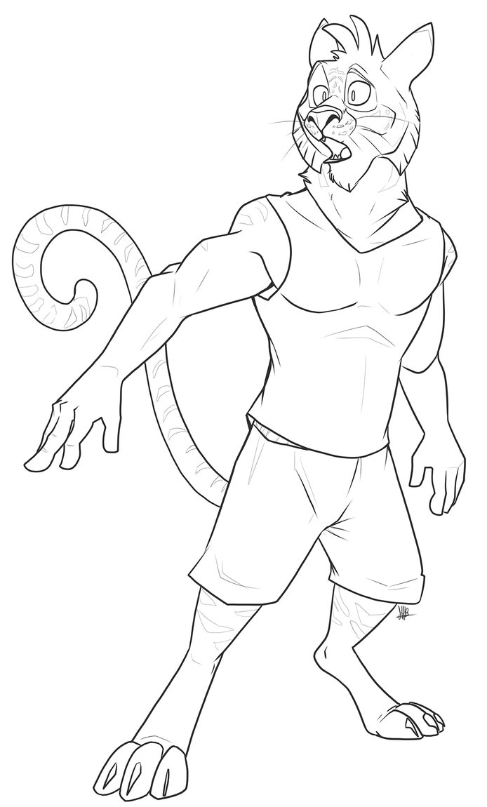 694x1150 Jogger Cat By Secoh2000