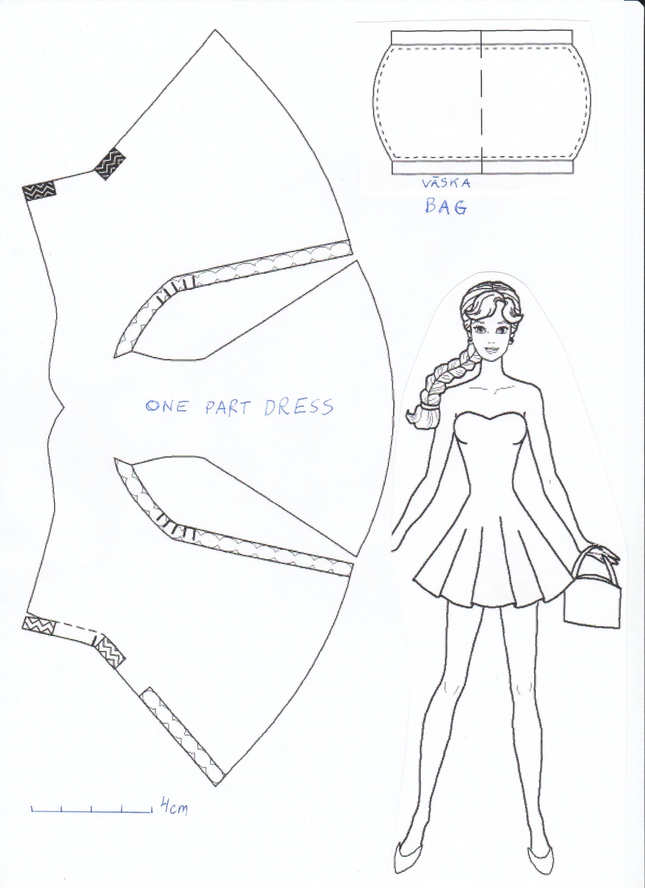 2550x3507 Printable Printable Barbie Doll Pants Patterns How To Make