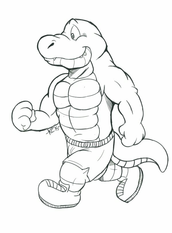 600x811 Jogging Crocodile By Krunchycroc