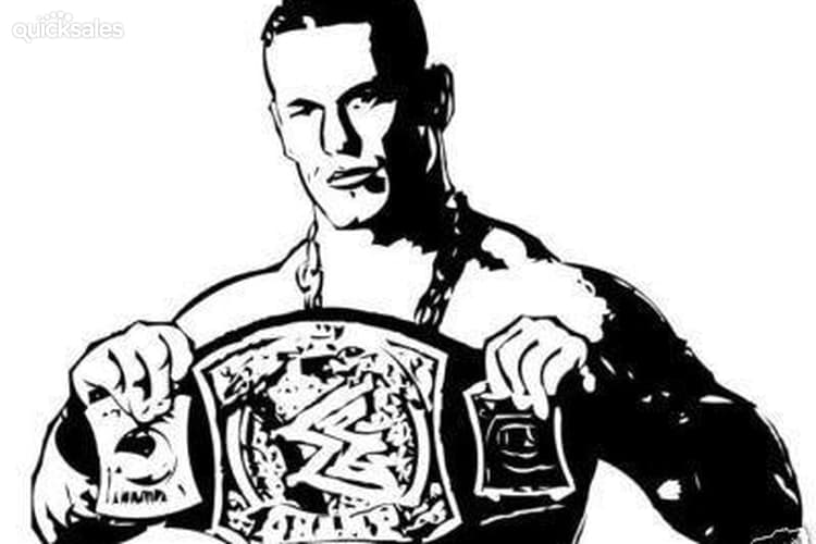 750x500 John Cena Decal Sticker Wwe Ecw Tna Wrestling