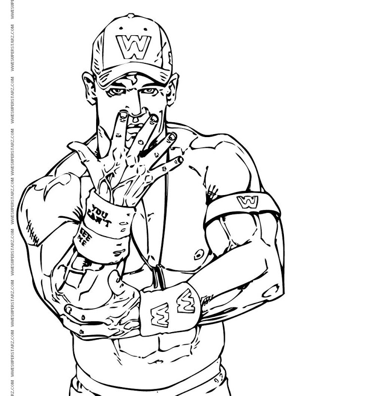 773x800 Unique John Cena Coloring Pages 95 About Remodel Coloring Pages