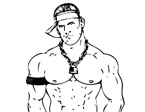600x464 Wwe Coloring Pages John Cena Wrestling Decisive Contender John
