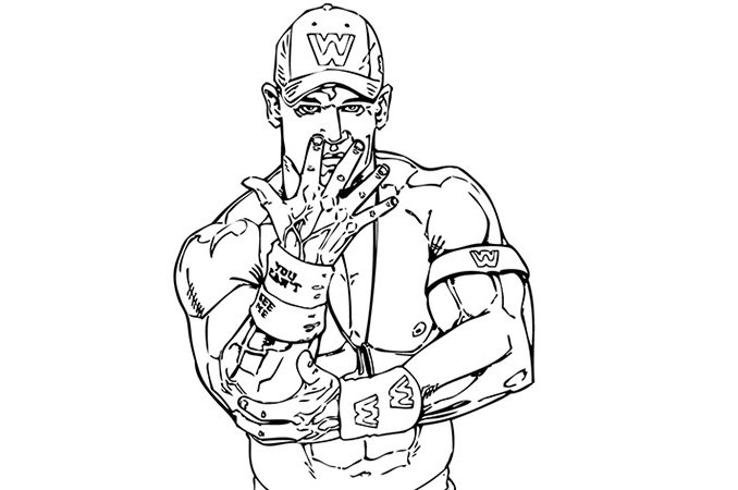 678x450 John Cena Coloring Coloring