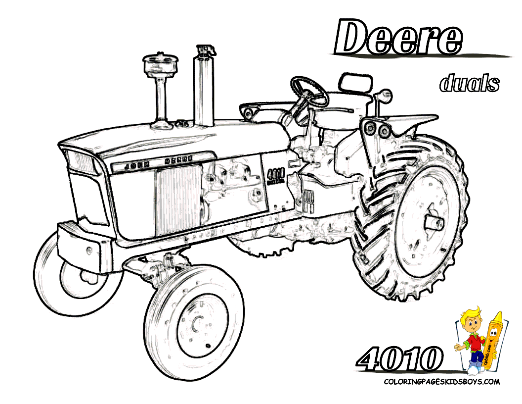 1056x816 Tractor Coloring Pages For Kids Printable Print Picture Deere