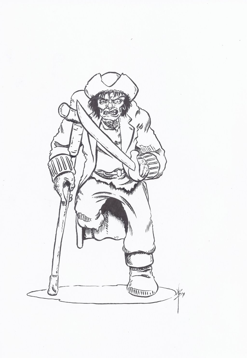 1024x1480 Long John Silver Sketch By Ben1804