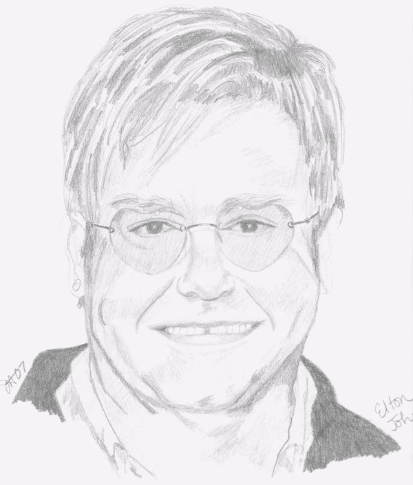 600x705 Elton John By Savagedelight