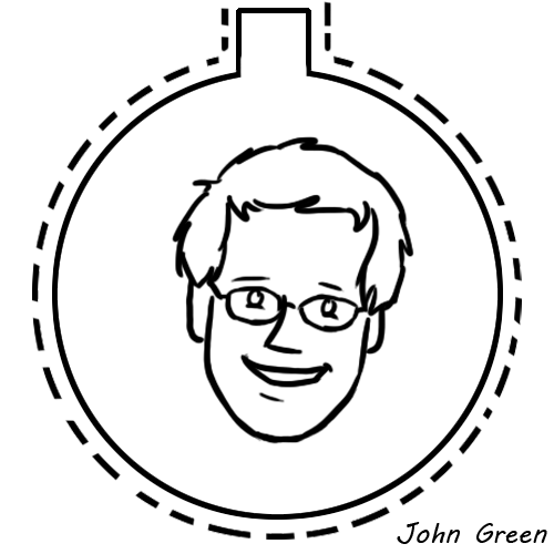 500x500 John Green Ornament By Thebluekulele