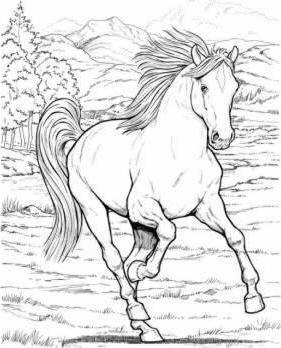 281x348 Wonderful World Of Horses Coloring Book John Green 9780486444659
