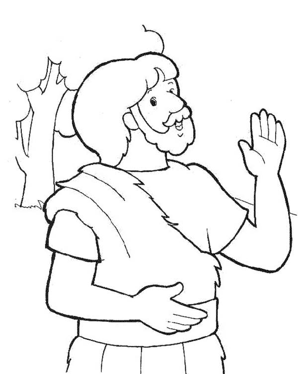 600x753 John The Baptist Image Coloring Page