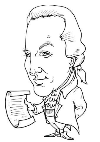 339x480 John Adams Caricature Coloring Page Free Printable Coloring Pages