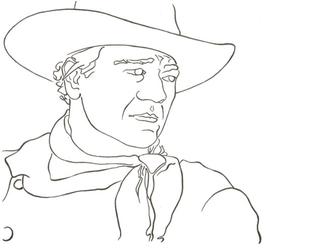 625x487 John Wayne By Wallflower Studios
