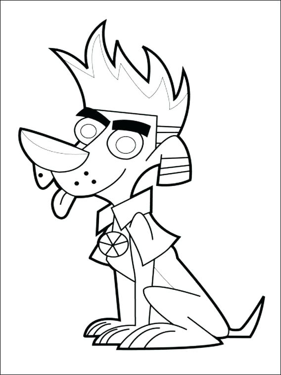 568x758 Johnny Test Coloring Page