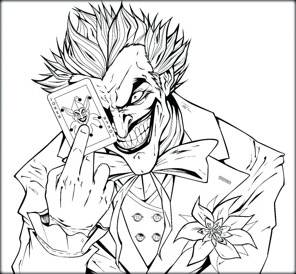 1024x948 Coloring Pages ~ Joker Coloring Pages In Tiny Draw Photo Mask