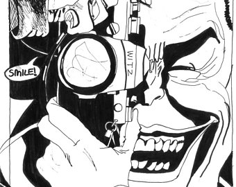 340x270 Joker Drawing Etsy