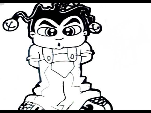 480x360 How To Draw A Lil Joker Character With His Cortez Shoes