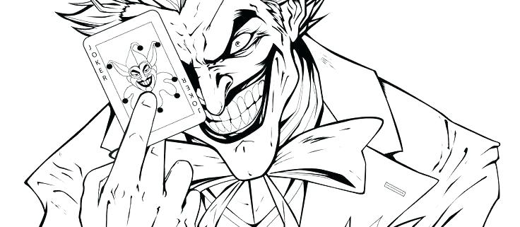 736x321 Ideal Batman And Joker Coloring Pages Print Cartoon Printable