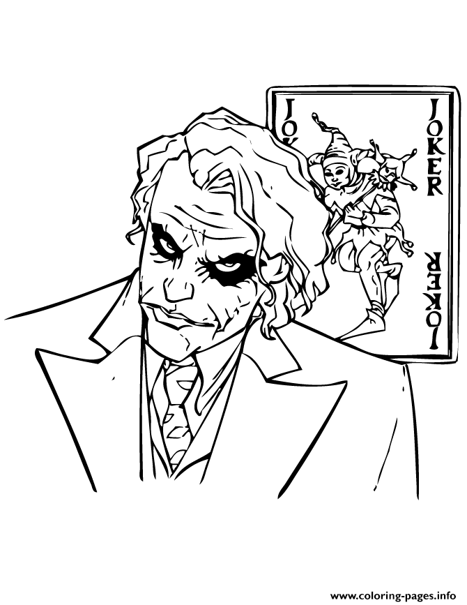670x867 Joker From Batman Cartoon Coloring Pages Printable