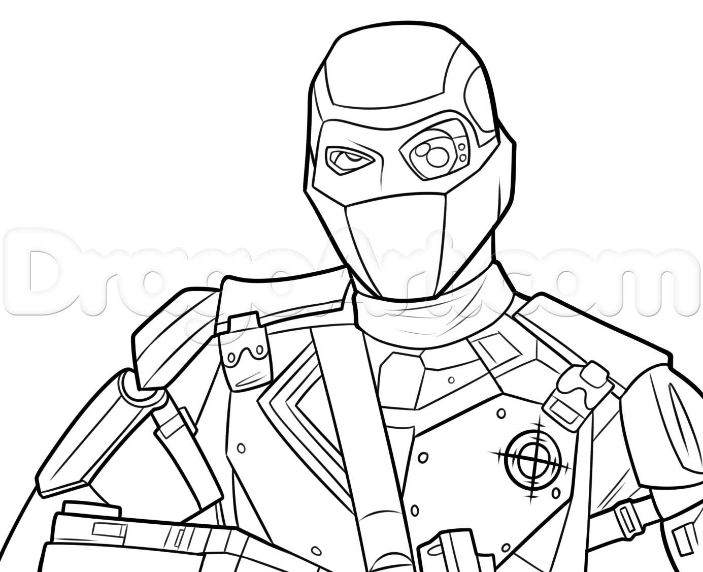 1385x1126 Joker Suicide Squad Coloring Sheets Draw Deadshot From Step By