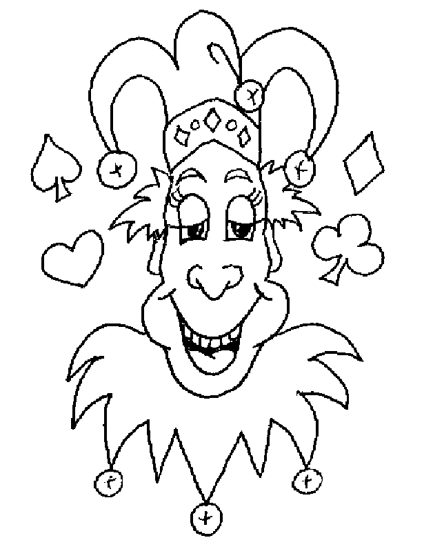 628x796 Coloring Picture Of A Jester Or Clown Or Joker
