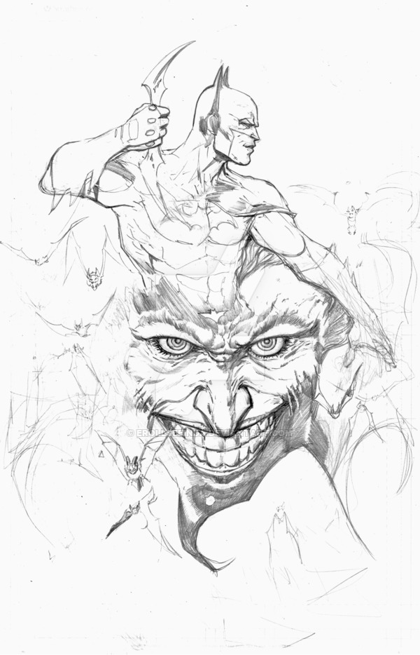 600x934 Batman And Joker Wip By Erollseeinda
