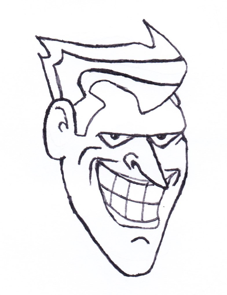 784x1020 Joker Animated (Line Art) By Jango675
