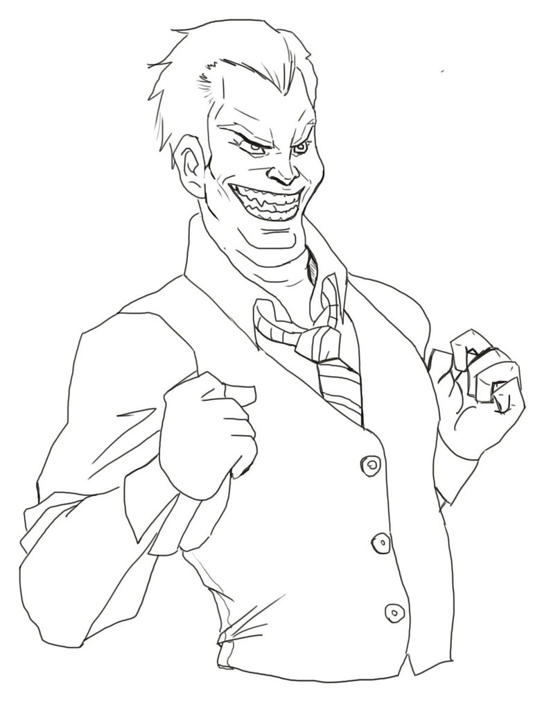 782x1022 Joker Line Work Wip By Dirkpower