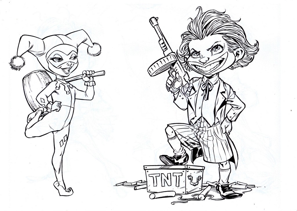 1024x727 Baby Jokernd Baby Harley Quinn, By Iwan Nazif, In Dicky