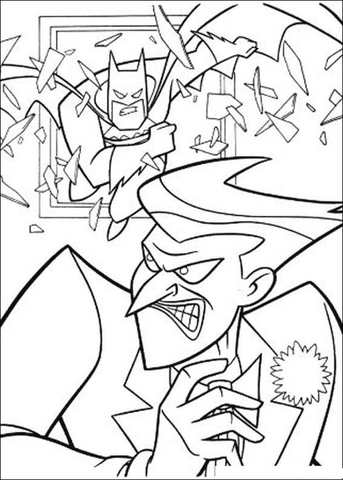 343x480 Batman And Joker Coloring Page Free Printable Coloring Pages