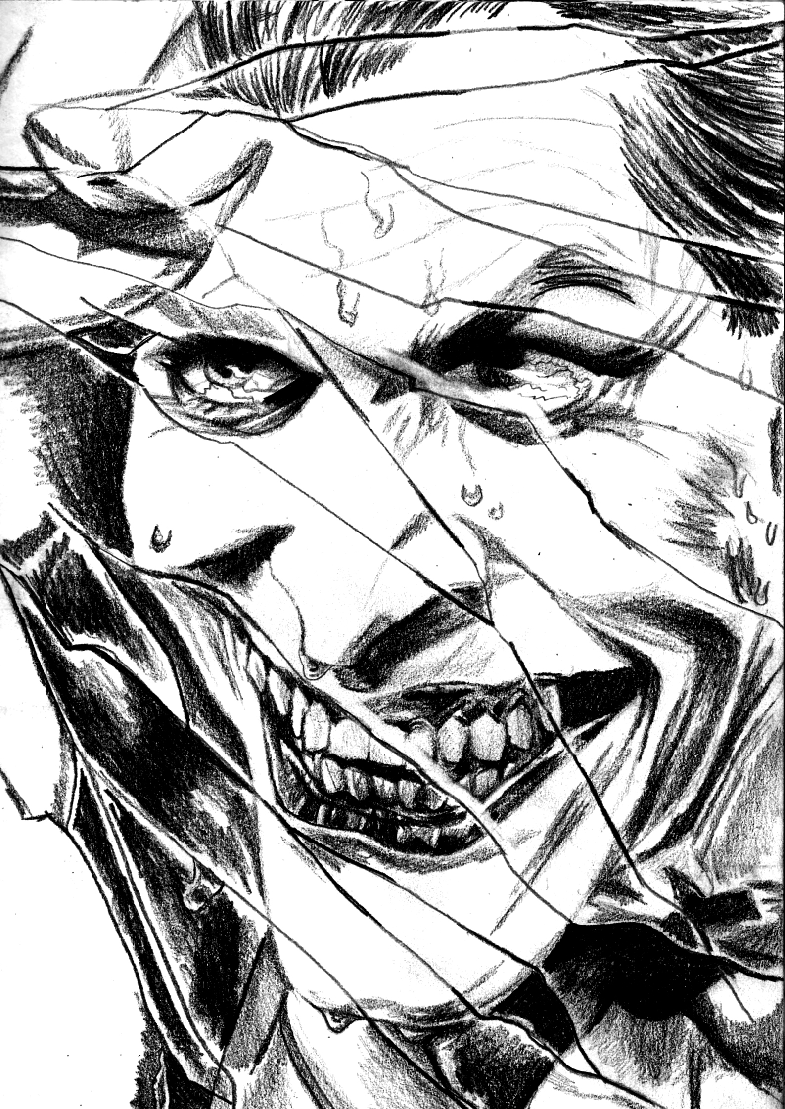 1587x2243 Cracked' The Joker Fan Art Art + Illustration + Design