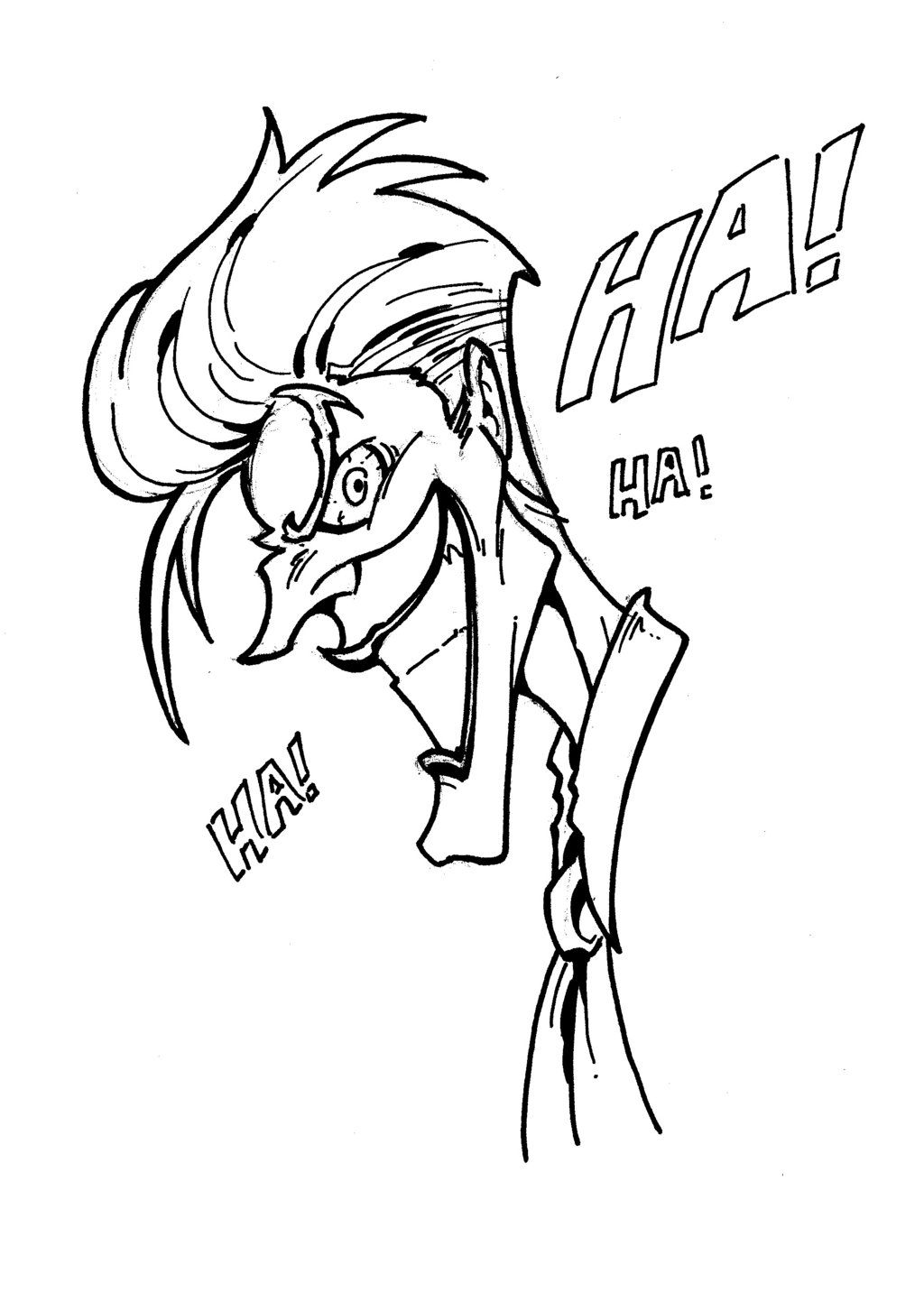 1024x1453 Jester Skull Drawing