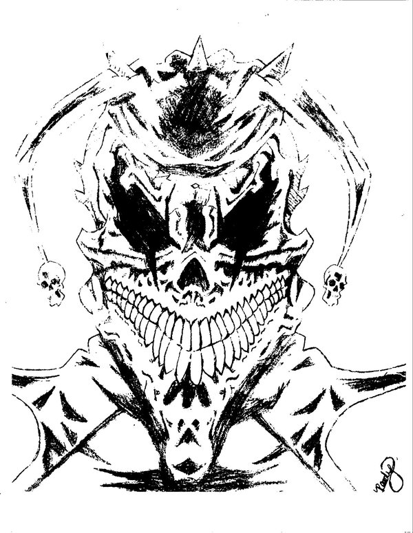 600x775 Joker Skull By Vampresssadria