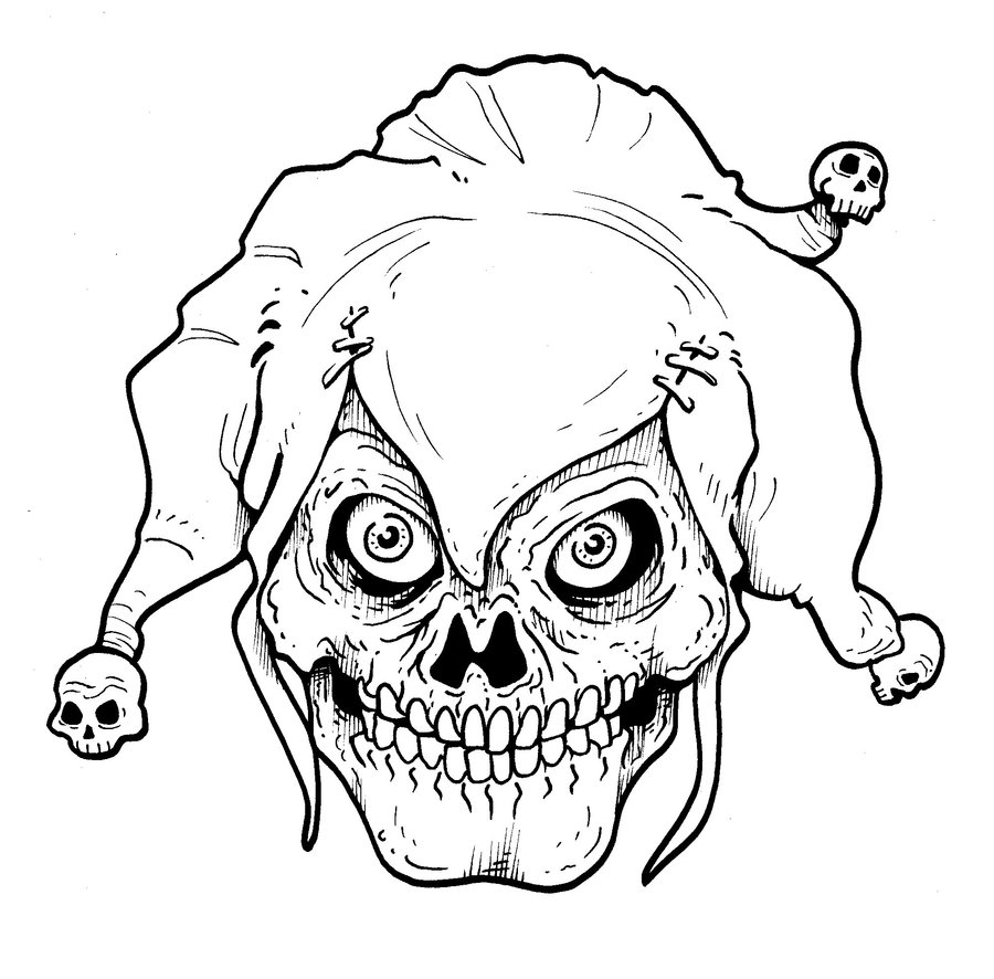 900x886 Skull Jester By Mindcloud78