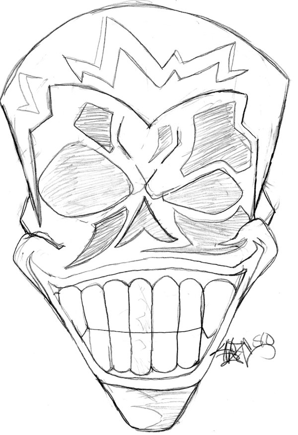 600x875 Joker Skull 1 By Haze510