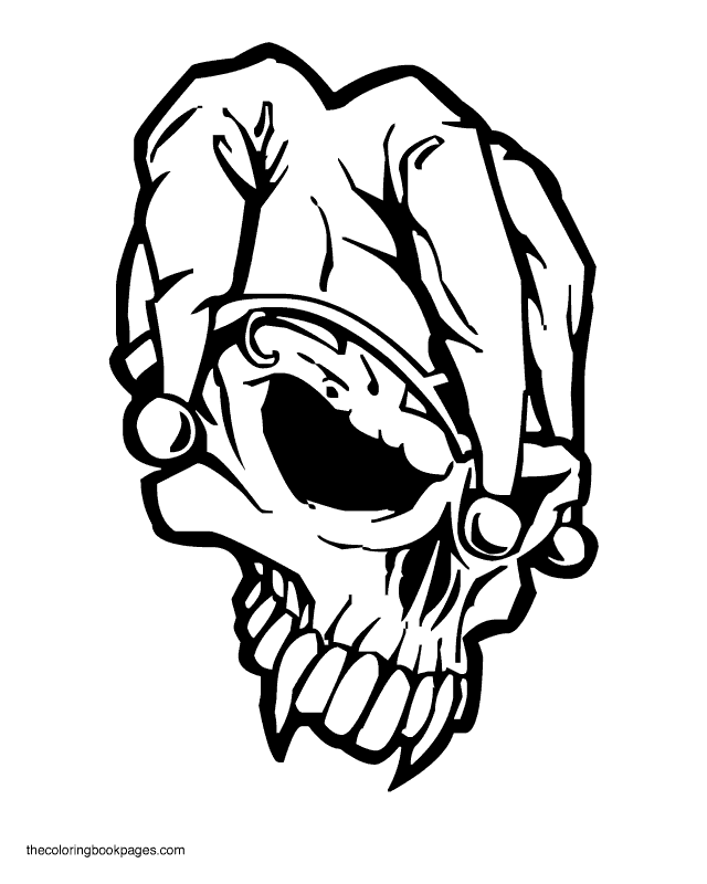 640x800 R Skulls Colouring Pages