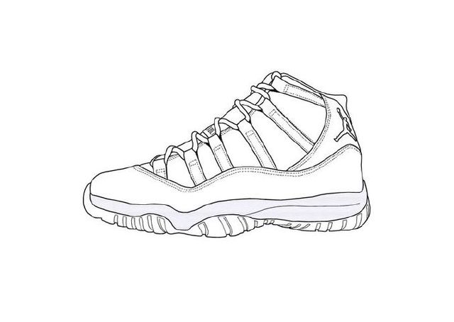 640x454 Air Jordan 11 Drawings